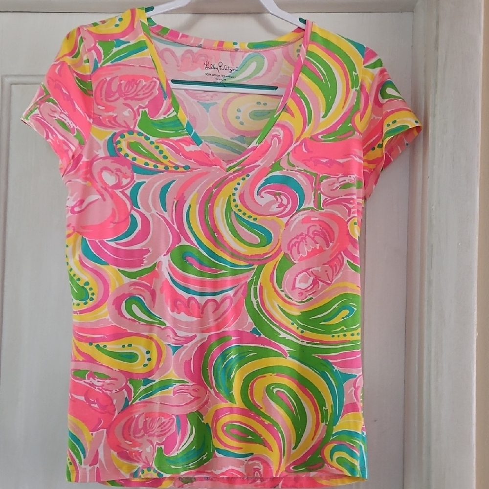 Lilly Pulitzer Michelle V-Neck Tee